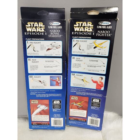 Vintage Star Wars‎ Episode 1 Naboo Fighter & Starship Catapult Flying Model Kit - Picture 7 of 7